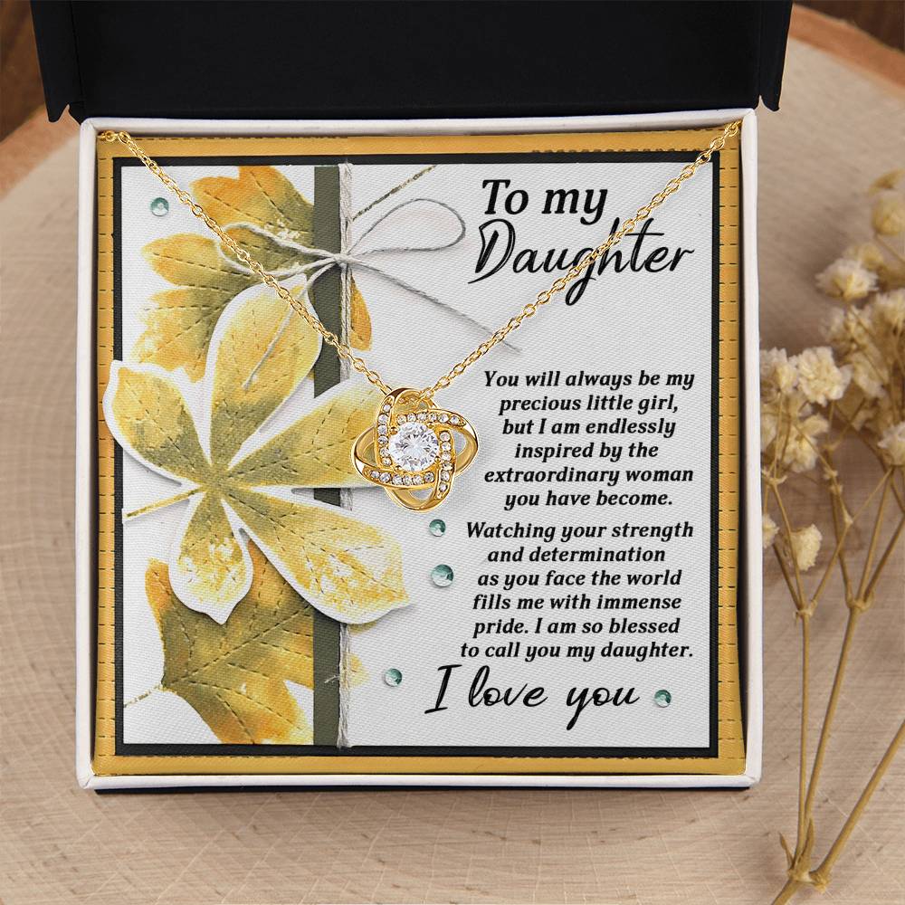 To My Daughter Necklace From Dad, Gifts For Daughter, Daughter Jewelry From Mom