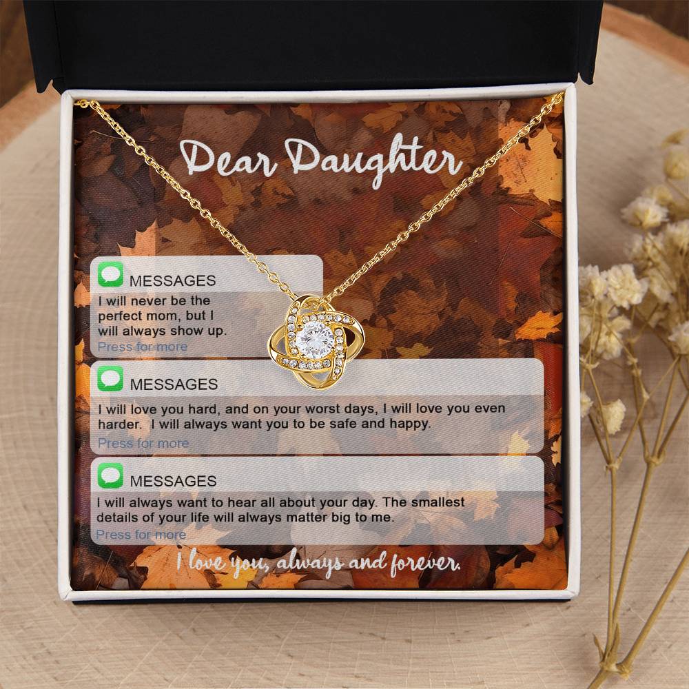 To My Daughter Necklace, Necklaces For Daughter From Dad, To My Daughter From Mom