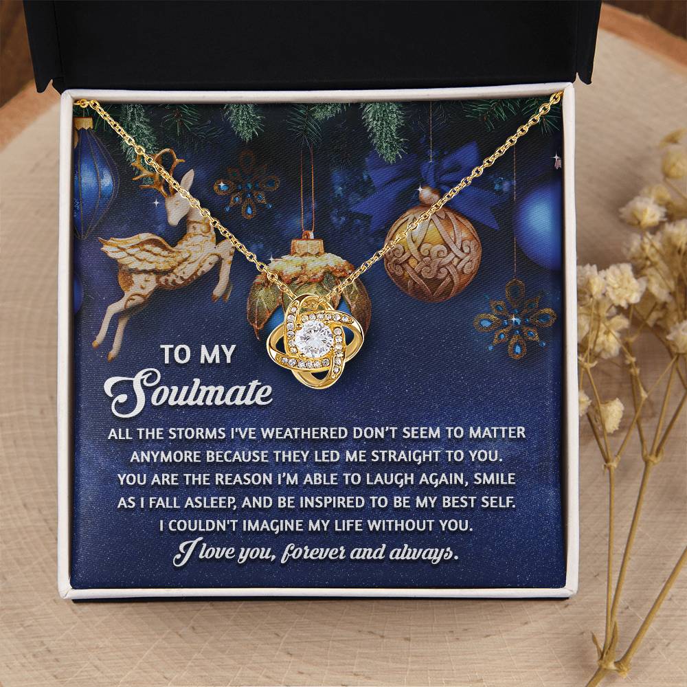 To My Soulmate Necklace, Christmas Gifts For Wife, Gifts For Husband From Wife Unique Christmas, Wife Christmas Gift, Christmas For Wife