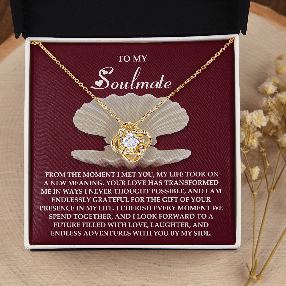 To My Soulmate Necklace, Necklace For Valentine's Day, Valentine Gifts For My Wife, Women's Valentine's Day Gifts, Valentine Gifts For Her