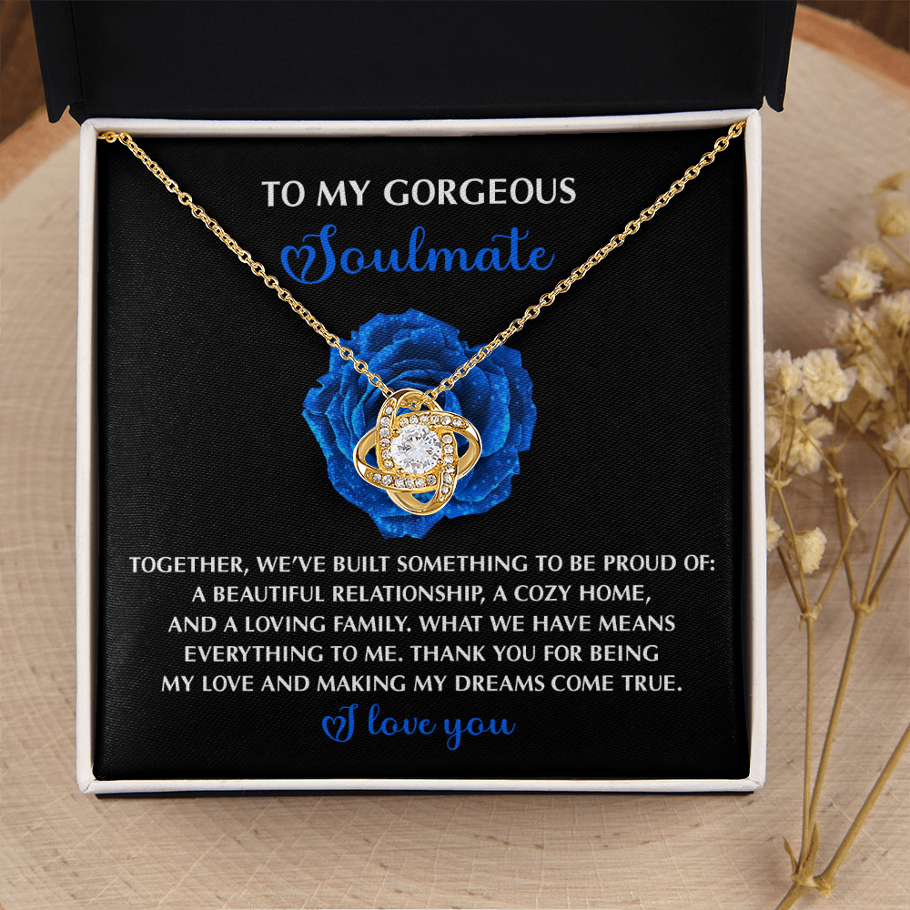 To My Gorgeous Soulmate Necklace, Necklaces For My Girlfriend, To My Soulmate Necklace, Valentine For Her Gift, Sentimental Gifts For Girlfriend