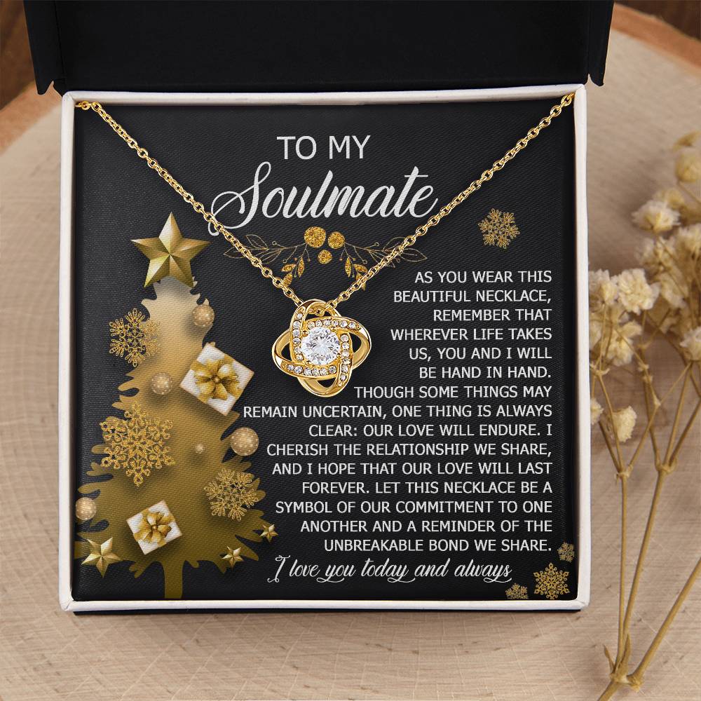 To My Soulmate Necklace, Soulmate Gifts For Her, Wife Christmas Gifts, Girlfriend Christmas Necklace, Christmas Presents Women
