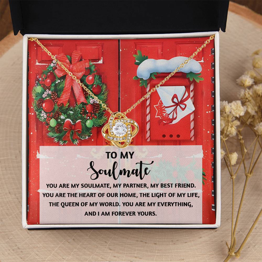 To My Soulmate Necklace, Christmas Gifts For My Wife, Funny Christmas Gift For Wife, Soulmate Gifts For Her, Christmas For Wife