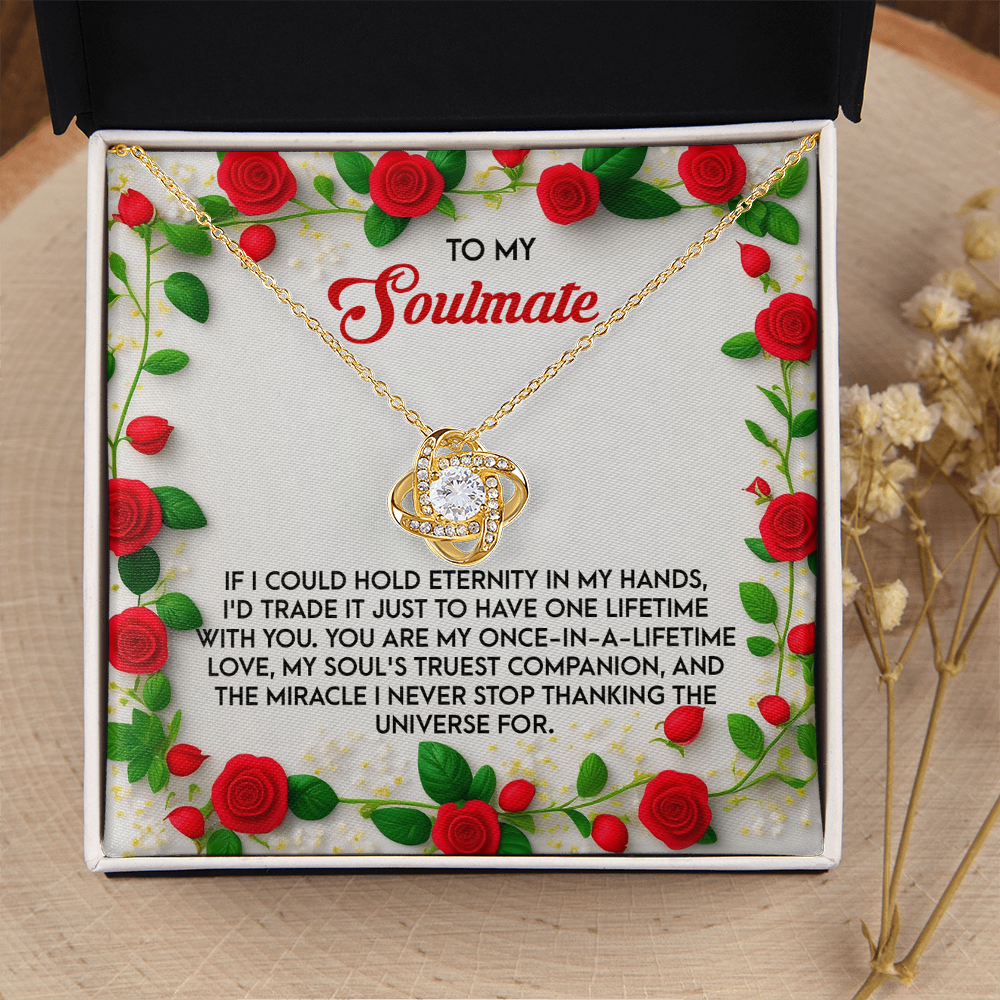 To My Soulmate Necklace, Necklaces For Girlfriend Gold, To My Beautiful Soulmate Necklace, Valentine Gifts For Husbands From Wife