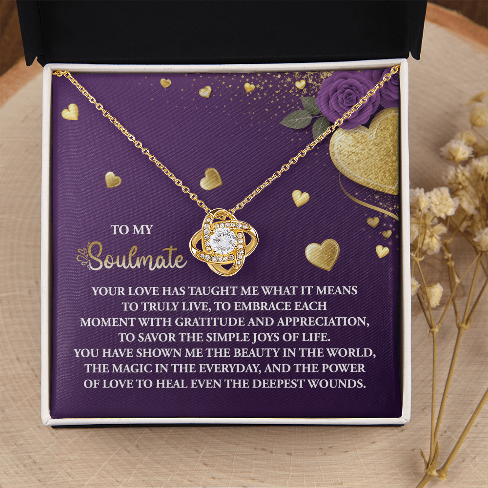 To My Soulmate Necklace, Valentine Gifts For Women, Valentine Jewelry For Women, Romantic Valentine's Day Gift, Valentine For Her Gift