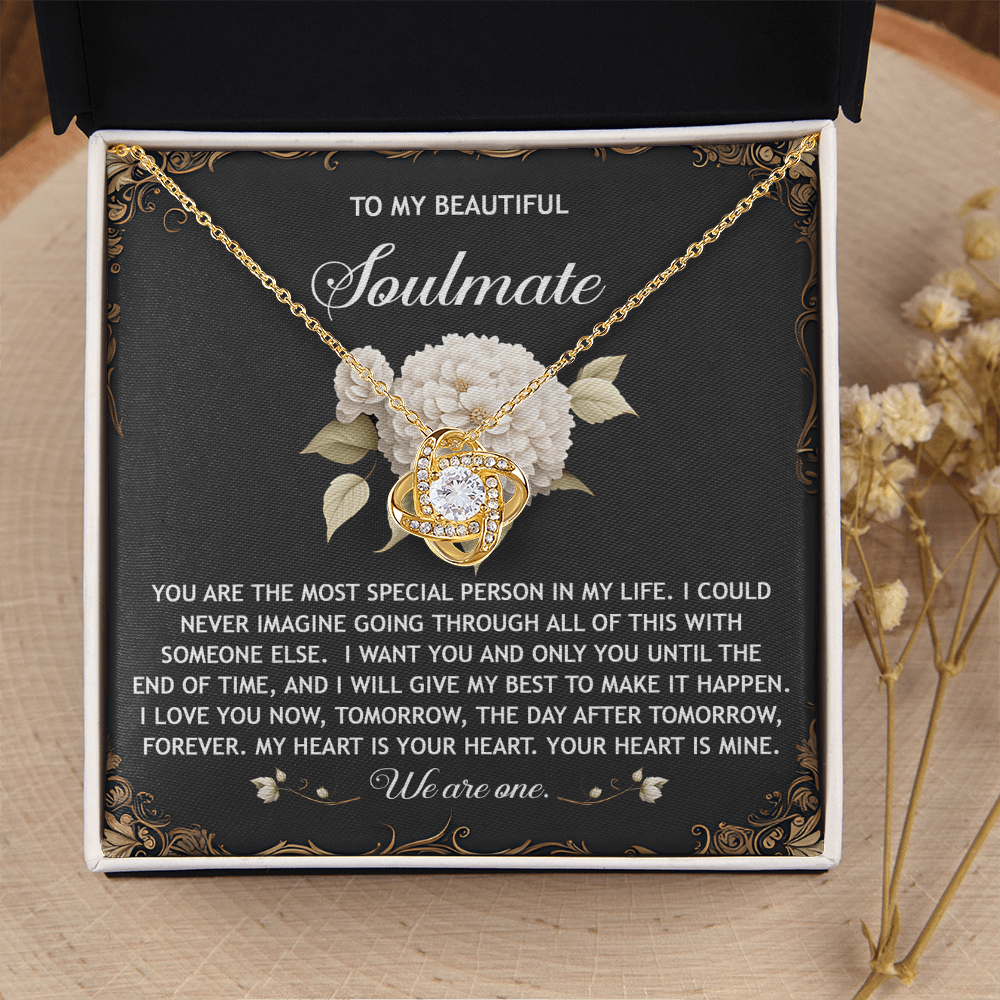 To My Beautiful Soulmate Necklace, San Valentine Gift For Her, Valentine Gifts For Women, Best Valentine Gifts For Her, Valentine's Day For Her