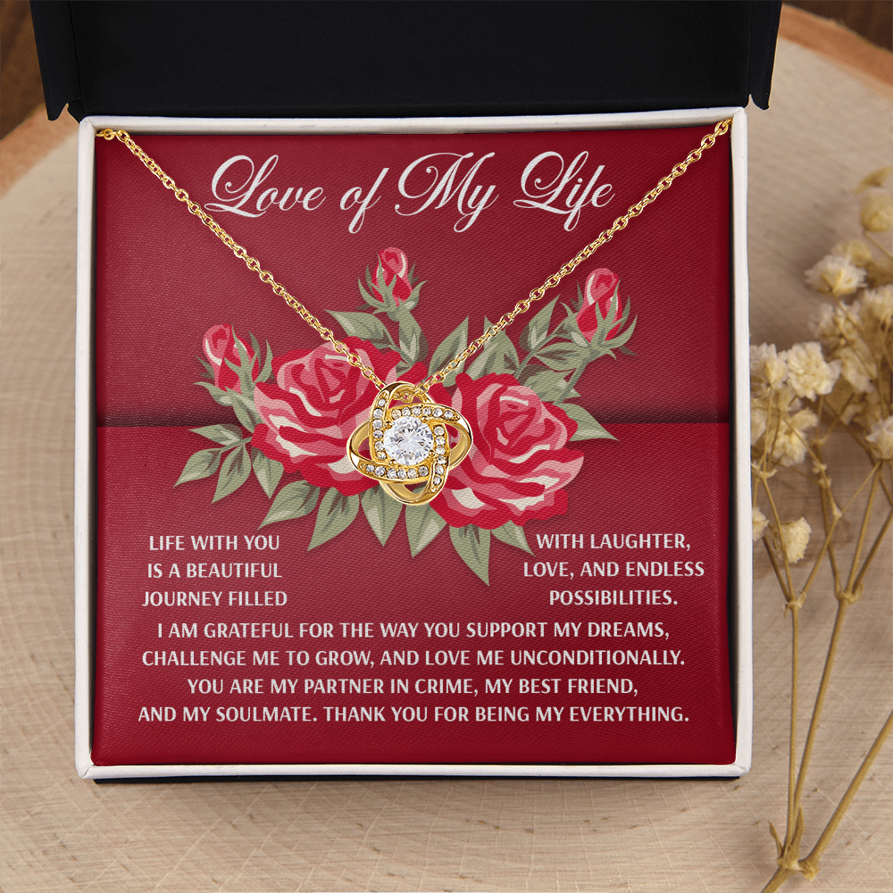 Love Of My Life Necklace, Valentine's Gifts For Wife, Valentine's Necklace For Her, Women's Valentine's Day Gifts, Best Valentine Gifts For Wife