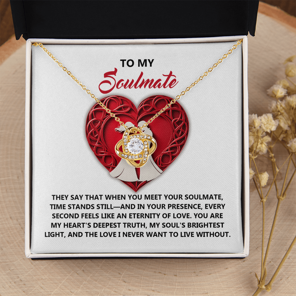 To My Soulmate Necklace, Gifts For Girlfriend Unique, Best Valentine Gift For Wife, Love Necklace For Girlfriend, Valentines Necklace For Girlfriend