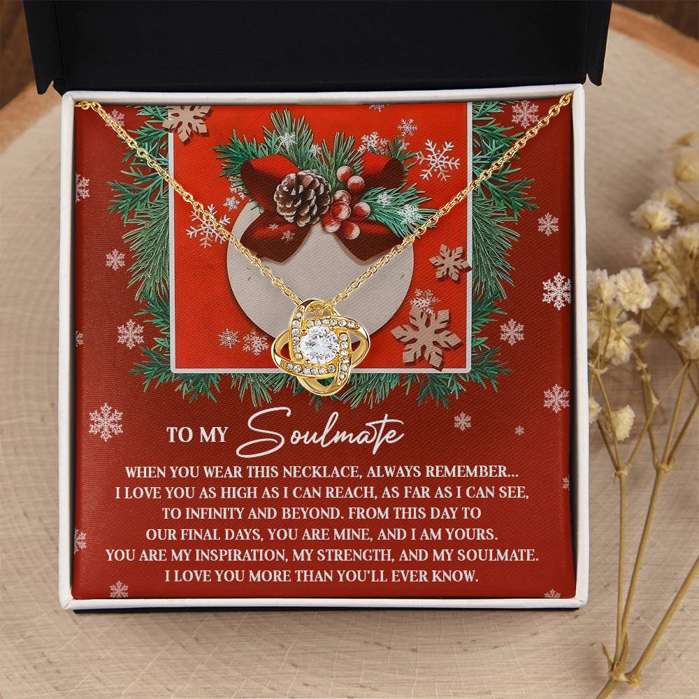To My Soulmate Necklace, Christmas Gifts For Your Wife, Gifts For My Girlfriend For Christmas, Wife Christmas Gift Ideas