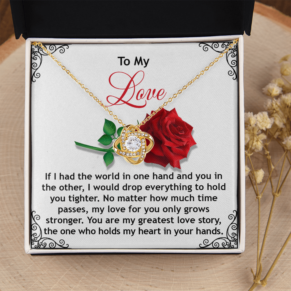 To My Love Necklace, Valentine Gift For Wife, Valentine's Necklace For Her, Valentine Gift For Wife From Husband, Necklace For My Girlfriend