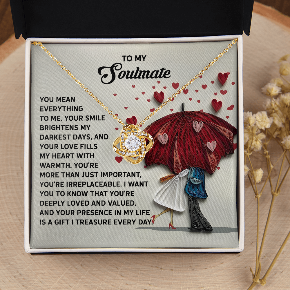 To My Soulmate Necklace, San Valentine Gift For Her, Valentine Presents For Women, Soulmate Gifts For Her, Valentine Gifts For Women