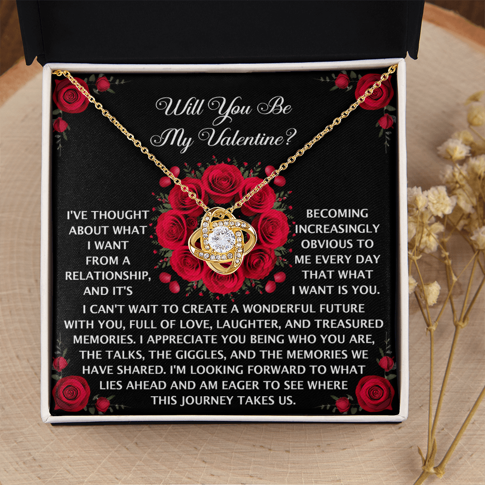 Will You Be My Valentine Necklace, Valentine's Day For Her, Unique Valentine Gifts For Her, Valentine's Day Necklace For Her, Valentine Funny Gifts