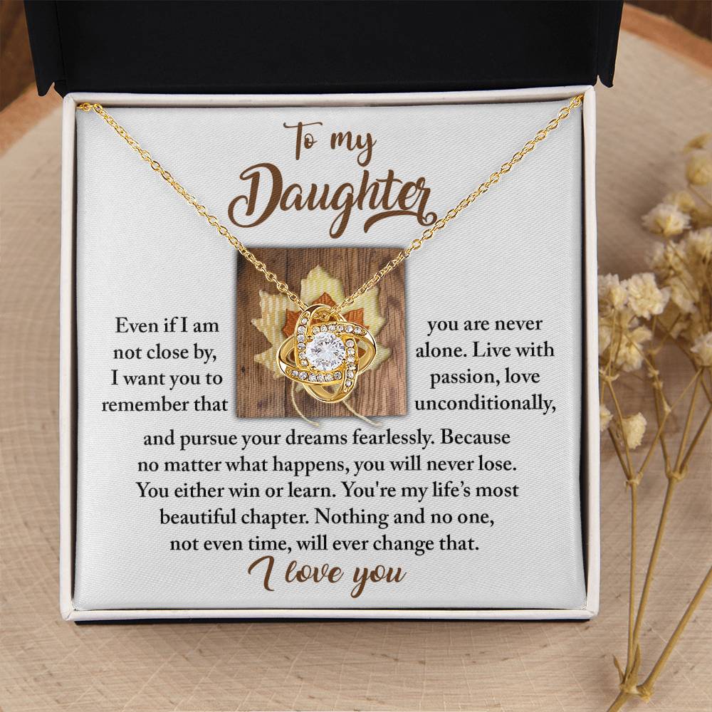 To My Daughter Necklace From Mom, Gifts For Daughter From Dad, To My Daughter Necklace Love Dad