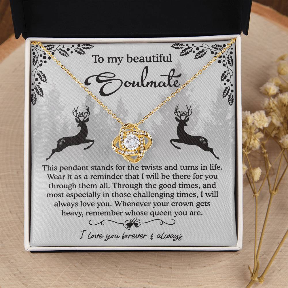 To My Beautiful Soulmate Necklace, My Soulmate Gifts For Her, Wife Christmas Gift Ideas, Christmas Presents For Gf