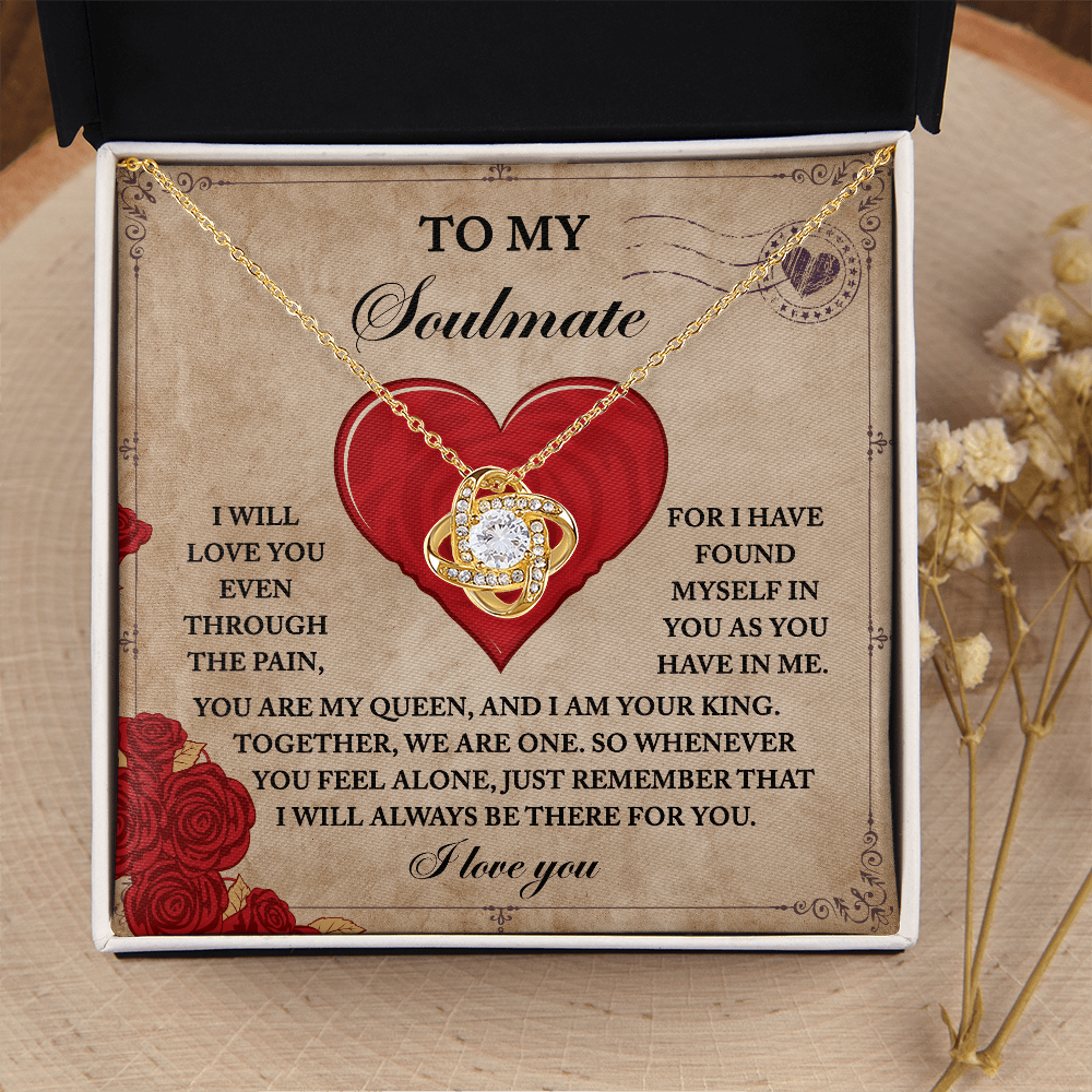 To My Soulmate Necklace, Valentine Gift For Wife From Husband, Valentine's Gift For Wife, Great Valentine Gifts For Her, Valentine's Day For Her