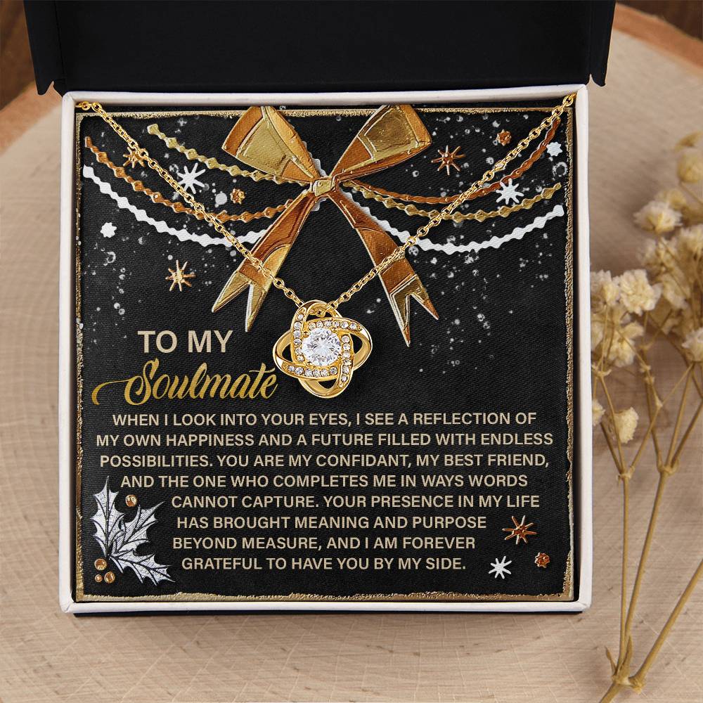 To My Soulmate Necklace For Women, Soulmate Necklace For Women, Christmas For Wife, Funny Christmas Gifts For Wife