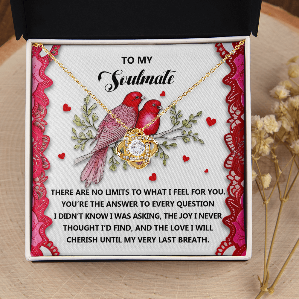 To My Soulmate Necklace, To My Soulmate Necklace For Women, Valentine Necklaces For Women, Valentine Jewelry For Women, Valentine's Day Gifts