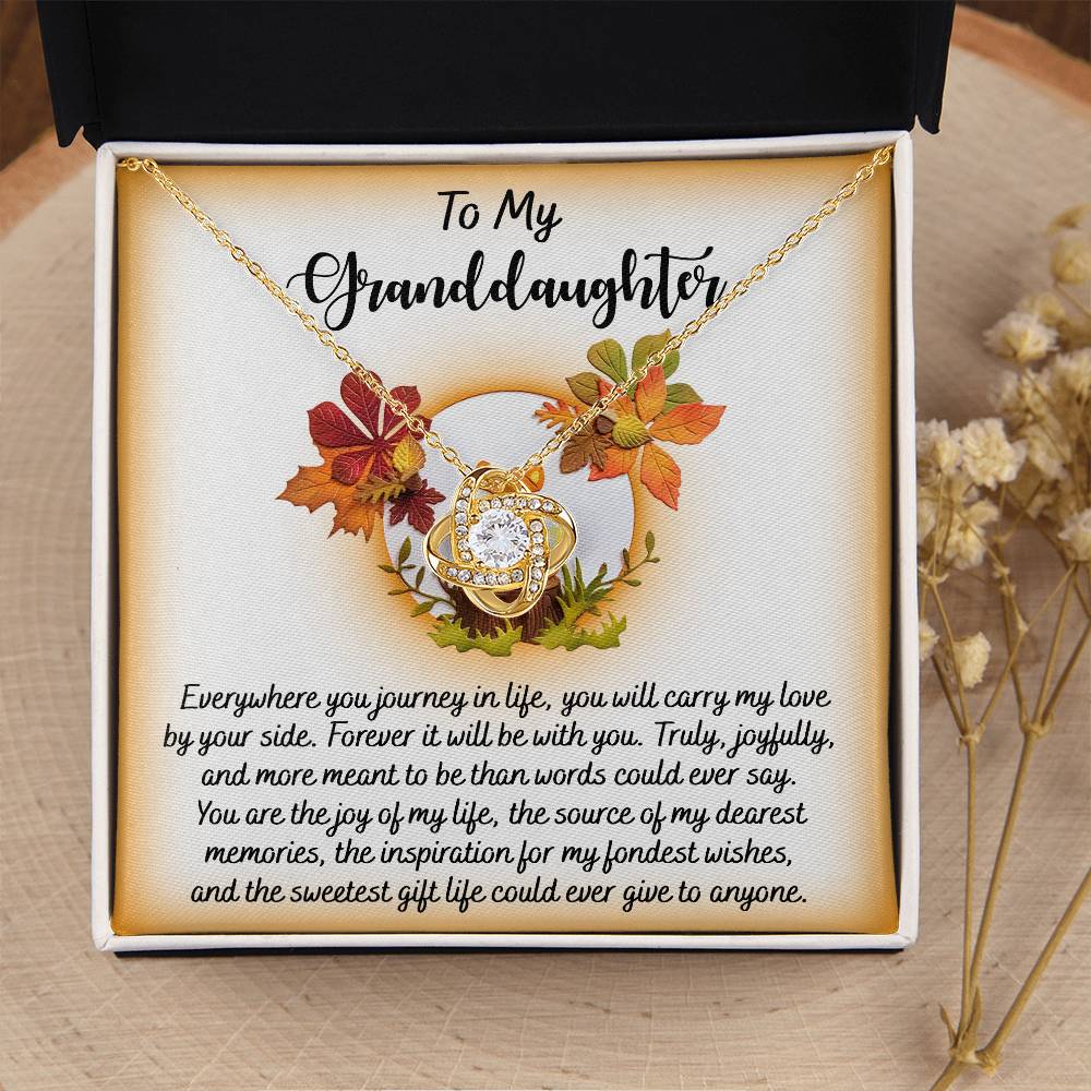 To My Granddaughter Necklace, Grandmother Granddaughter Gifts, Granddaughter Necklace From Grandparents, Christmas Gifts For Granddaughter