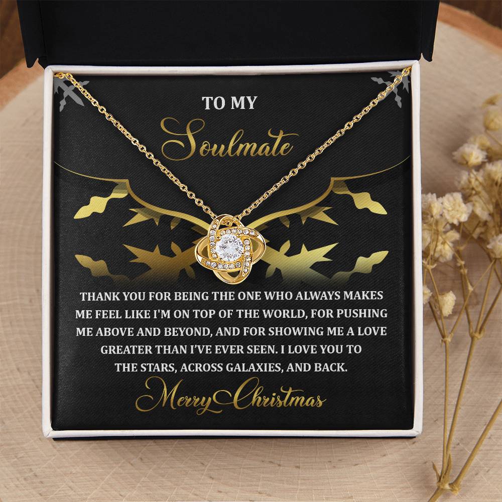 To My Soulmate Necklace, Christmas Gifts For Girlfriend, Christmas Presents For Wife, Soulmate Necklace For Women