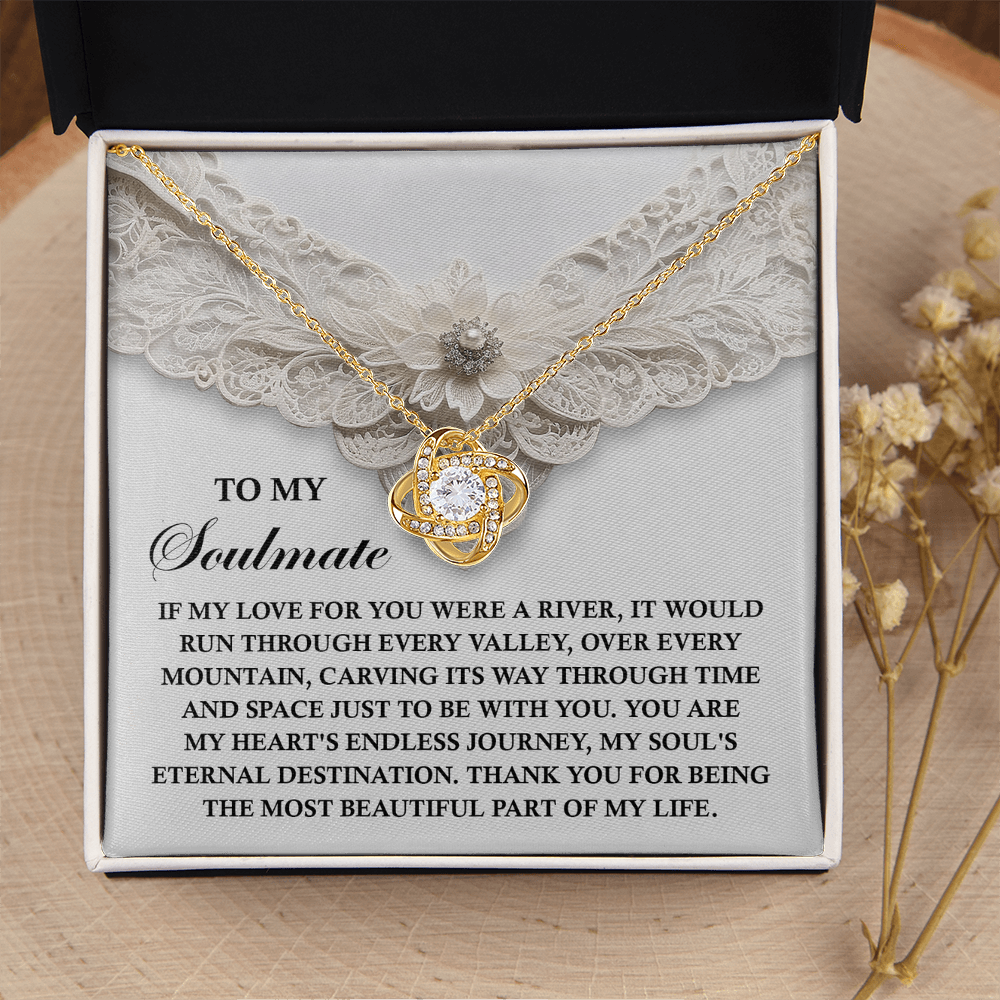 To My Soulmate Necklace, Valentine's Gift For Women, Valentine's Day Gifts, Romantic Valentine's Day Gift, Valentine's Gift For Women