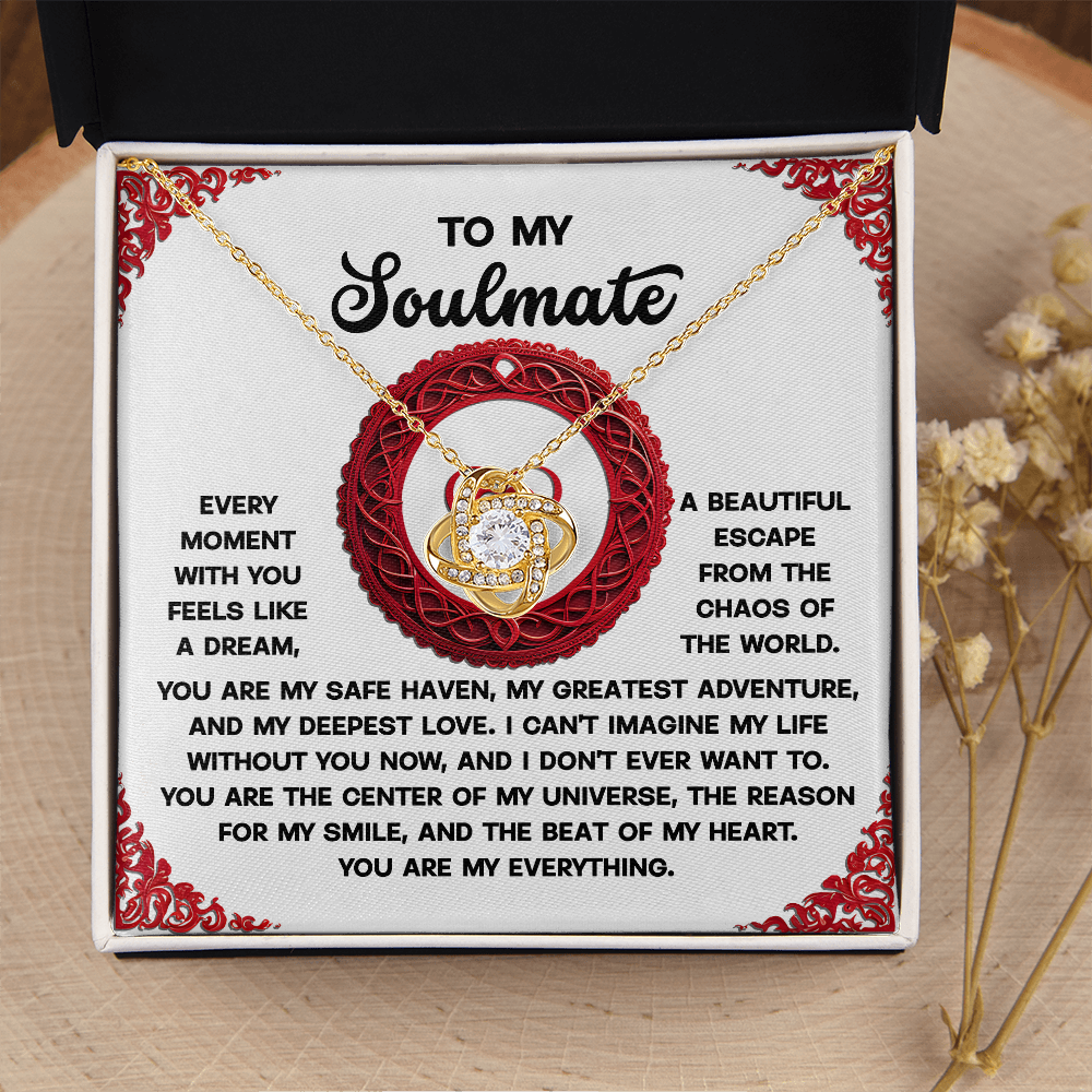 To My Soulmate Necklace, Valentine's Day Gifts, Valentine's Day Gifts For Women, Soulmate Necklace Women, Unique Valentine Gifts For Her