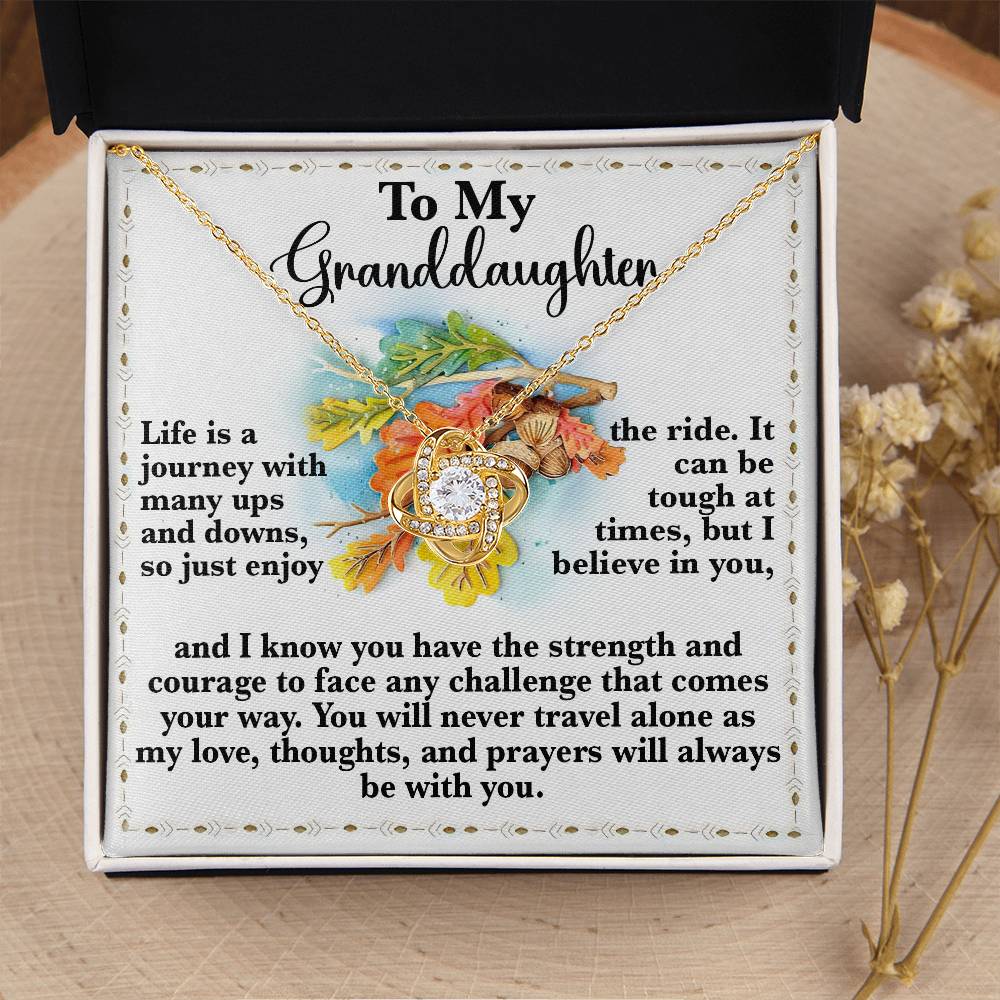 To My Granddaughter Necklace, Gifts For Granddaughter From Grandparents, Granddaughter Necklace From Nana, Valentines Gifts For Granddaughter