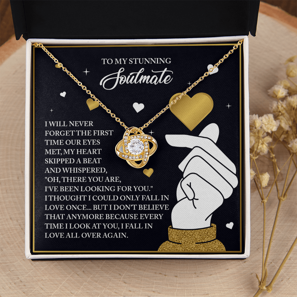 To My Stunning Soulmate Necklace, Valentine Gift For My Wife, Valentine's Gifts For Wife, Valentine Gifts For Her Romantic, Valentine's Day Gifts