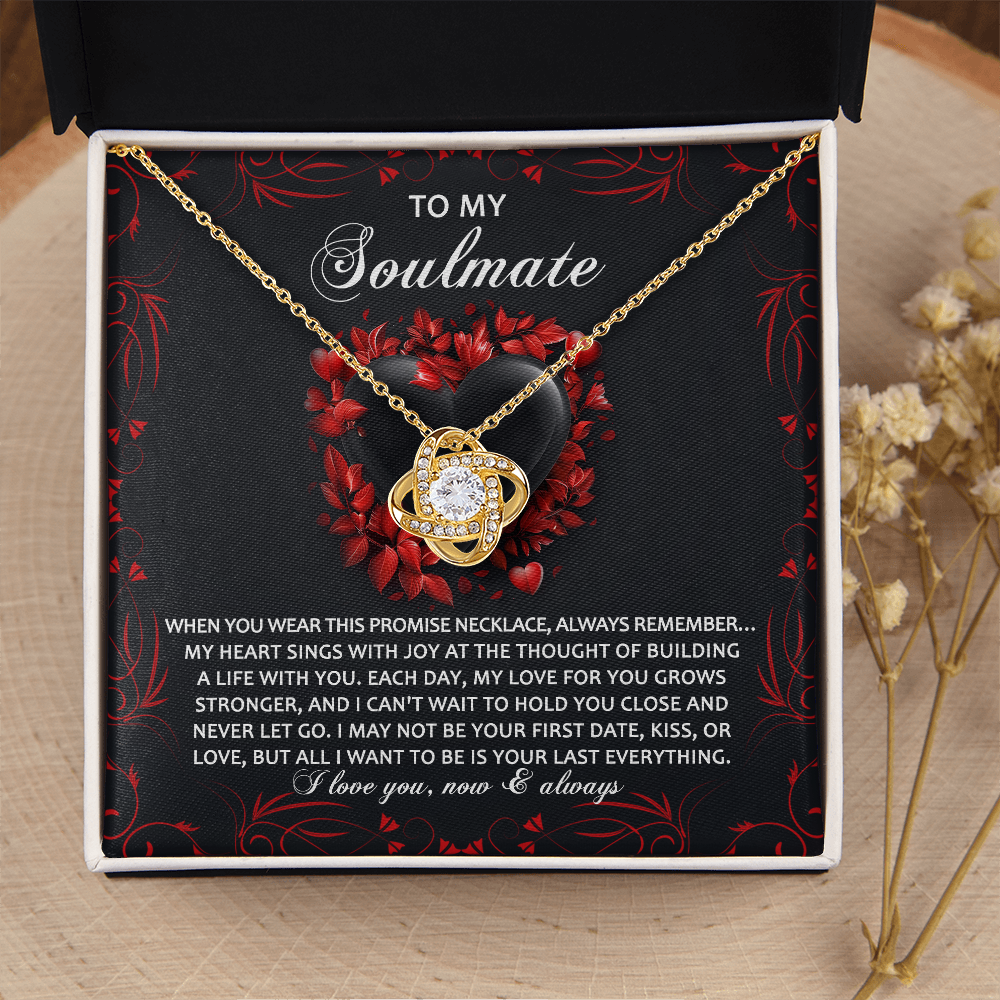 To My Soulmate Necklace, Unique Valentine Gifts For Her, Valentine Birthday Gifts, My Soulmate Gifts For Her, Valentine Jewelry For Women