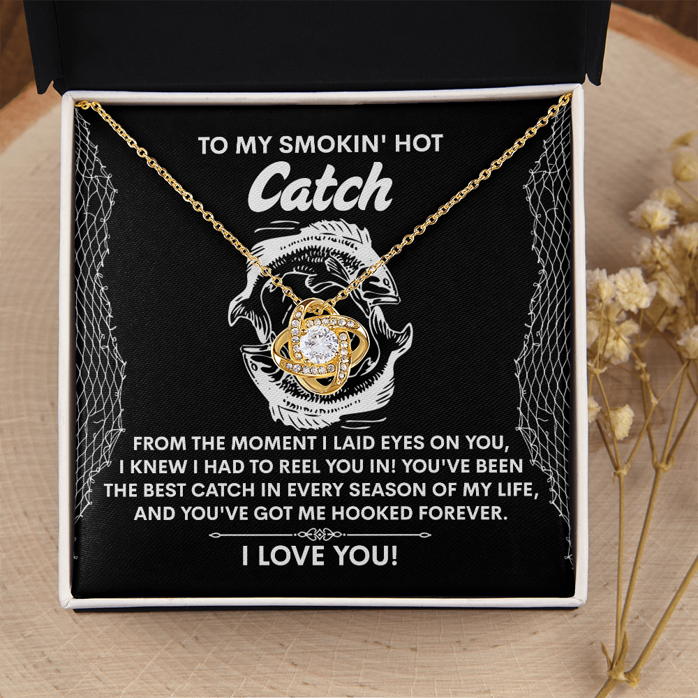 To My Smokin's Hot Catch Necklace, Valentine Gifts For Wife, Gifts For Husband From Wife Unique Christmas, Unique Valentine Gifts For Her