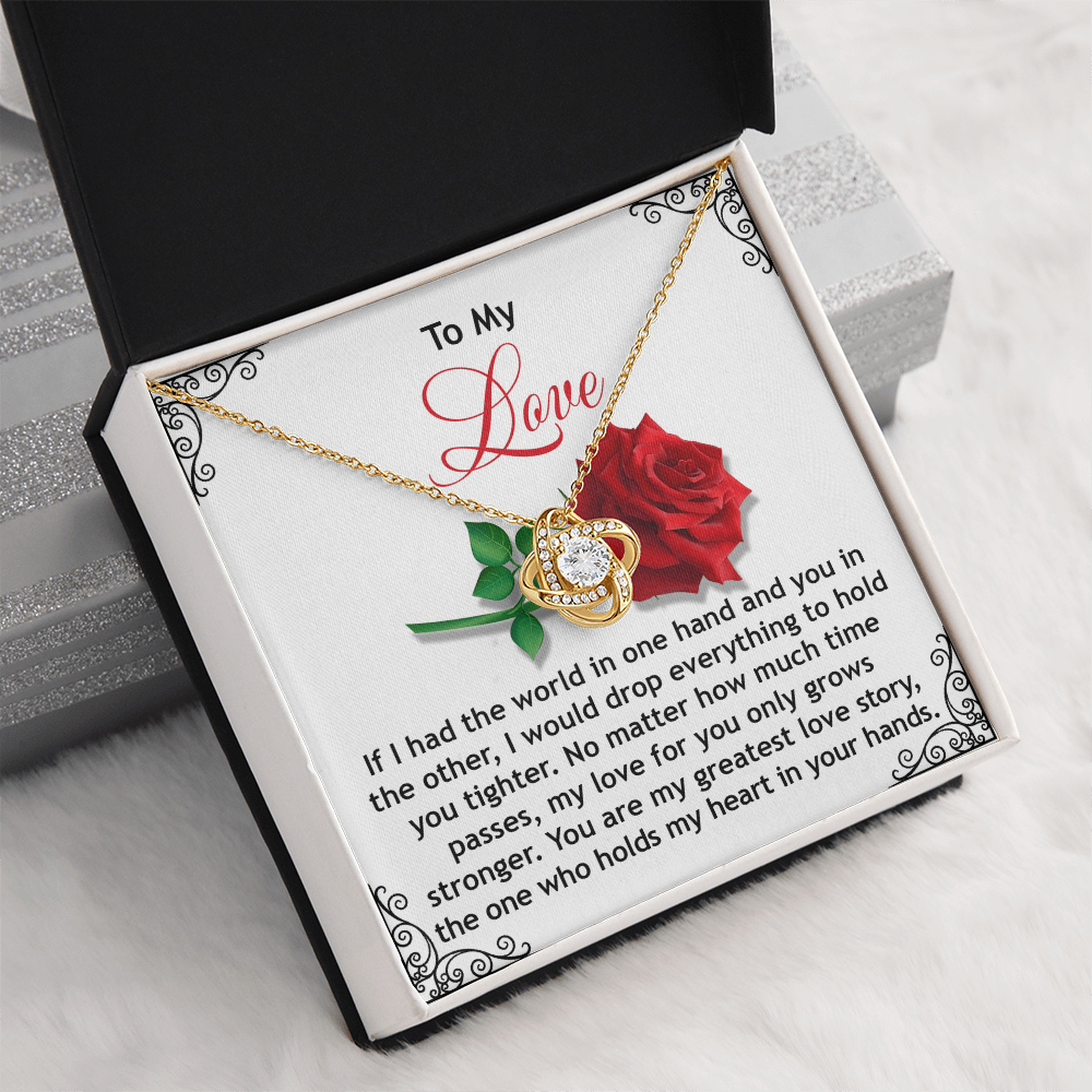 To My Love Necklace, Valentine Gift For Wife, Valentine's Necklace For Her, Valentine Gift For Wife From Husband, Necklace For My Girlfriend