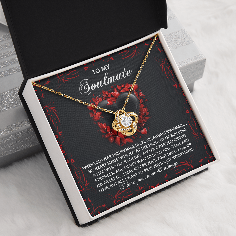 To My Soulmate Necklace, Unique Valentine Gifts For Her, Valentine Birthday Gifts, My Soulmate Gifts For Her, Valentine Jewelry For Women