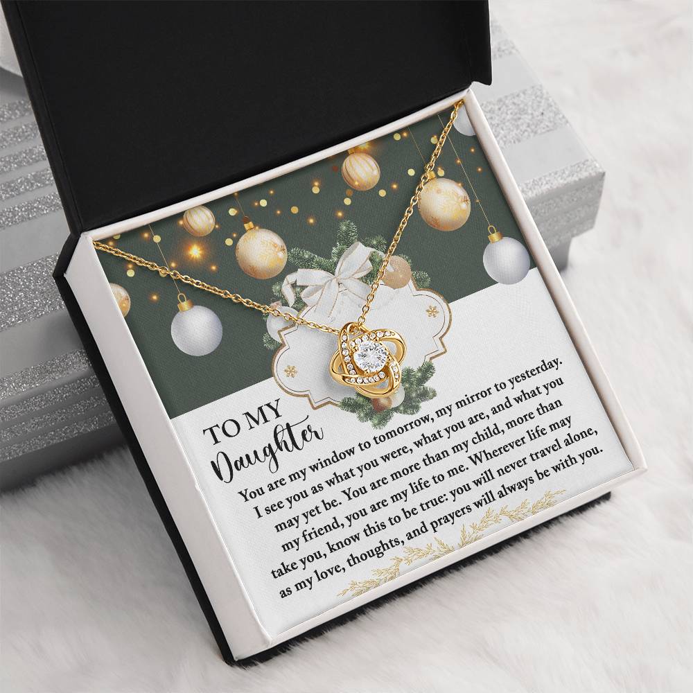 Christmas Gift For Daughter Adult, Christmas Gift From Daughter To Dad, Daughter Necklaces From Mom, To My Lovely Daughter Necklace