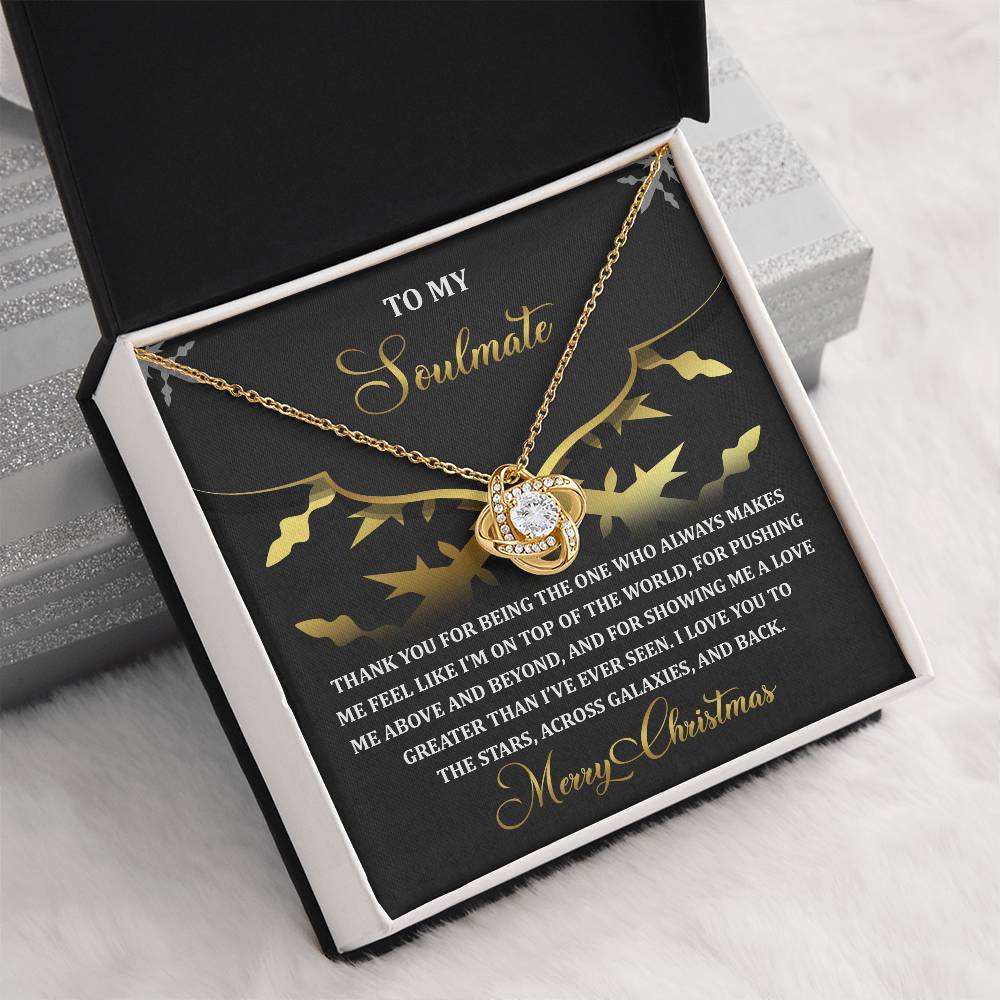 To My Soulmate Necklace, Christmas Gifts For Girlfriend, Christmas Presents For Wife, Soulmate Necklace For Women