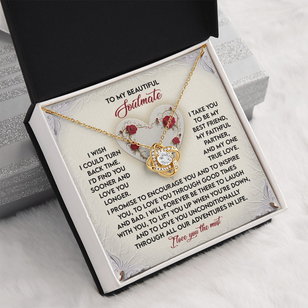 To My Beautiful Soulmate Necklace, My Love Necklace For Girlfriend, Anniversary Present For Girlfriend, Presents For Your Girlfriend