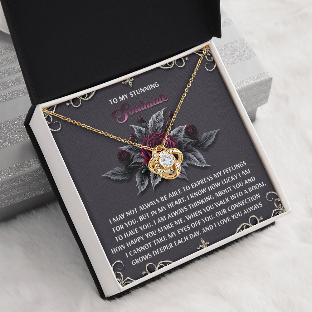 To My Stunning Soulmate Necklace, Cute Necklace For Girlfriend, Soulmate Gifts For Women, Valentine Presents For Womenromantic Stuff For Girlfriend