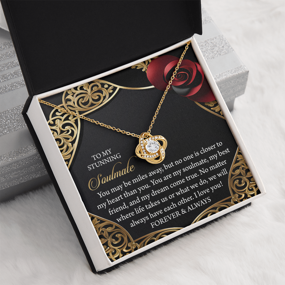 To My Stunning Soulmate Necklace, Valentine Gift For My Wife, Valentine's Gifts For Wife, Valentine Gifts For Her Romantic, Valentine's Day Gifts
