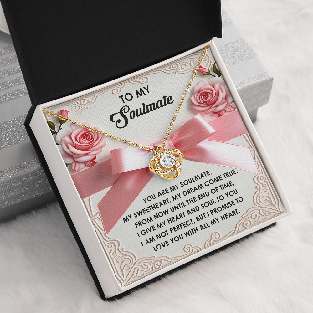 To My Soulmate Necklace, Valentine's For Her, Valentine Necklaces For Women, Valentine Day For Wife, Unique Valentine Gifts For Her
