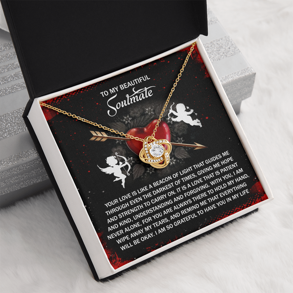 To My Beautiful Soulmate Necklace, Valentine Gifts For Her, Valentine's Day For Her, Valentine's Day Gift Wife, Valentine's Gift For Wife