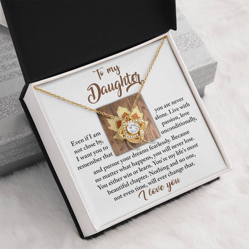 To My Daughter Necklace From Mom, Gifts For Daughter From Dad, To My Daughter Necklace Love Dad