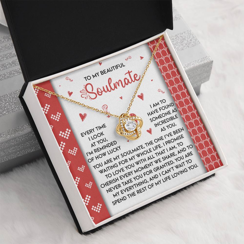 To My Beautiful Soulmate Necklace, Valentines Gifts For Girlfriend, To My Soulmate Necklace For Women Funny, Special Gifts For Girlfriend
