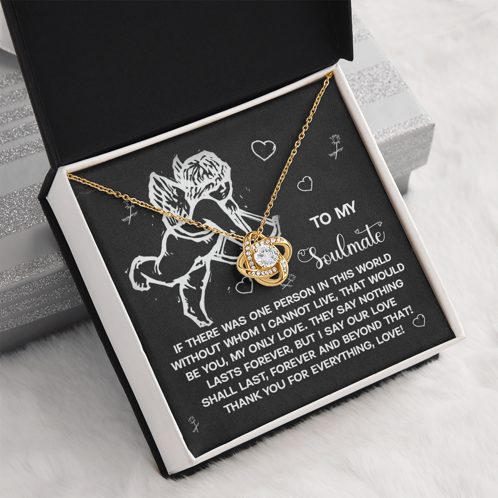 To My Soulmate Necklace, Valentine's Day Gifts, Valentine's Day Gifts For Women, Soulmate Necklace Women, Unique Valentine Gifts For Her