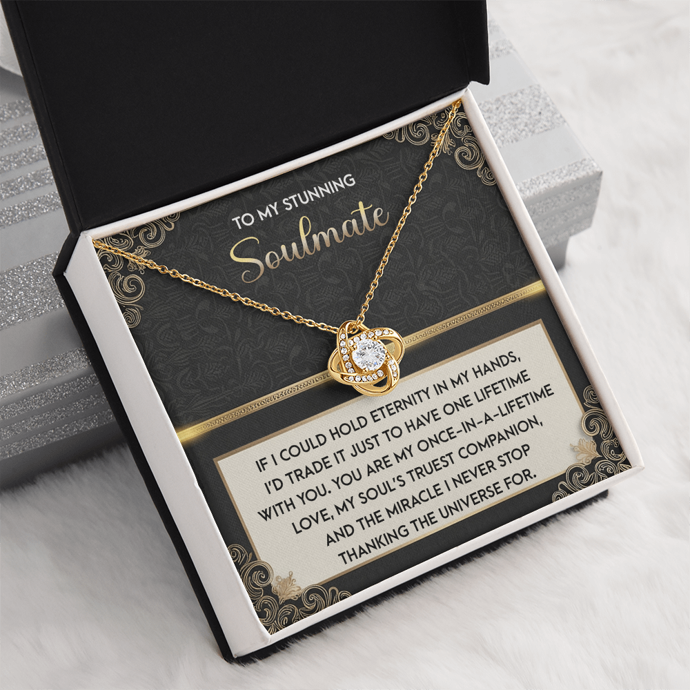To My Stunning Soulmate Necklace, Best Valentine Gift For Wife, Valentine Gift Ideas For Her, Valentine Necklaces For Women, Wife Valentine Gift