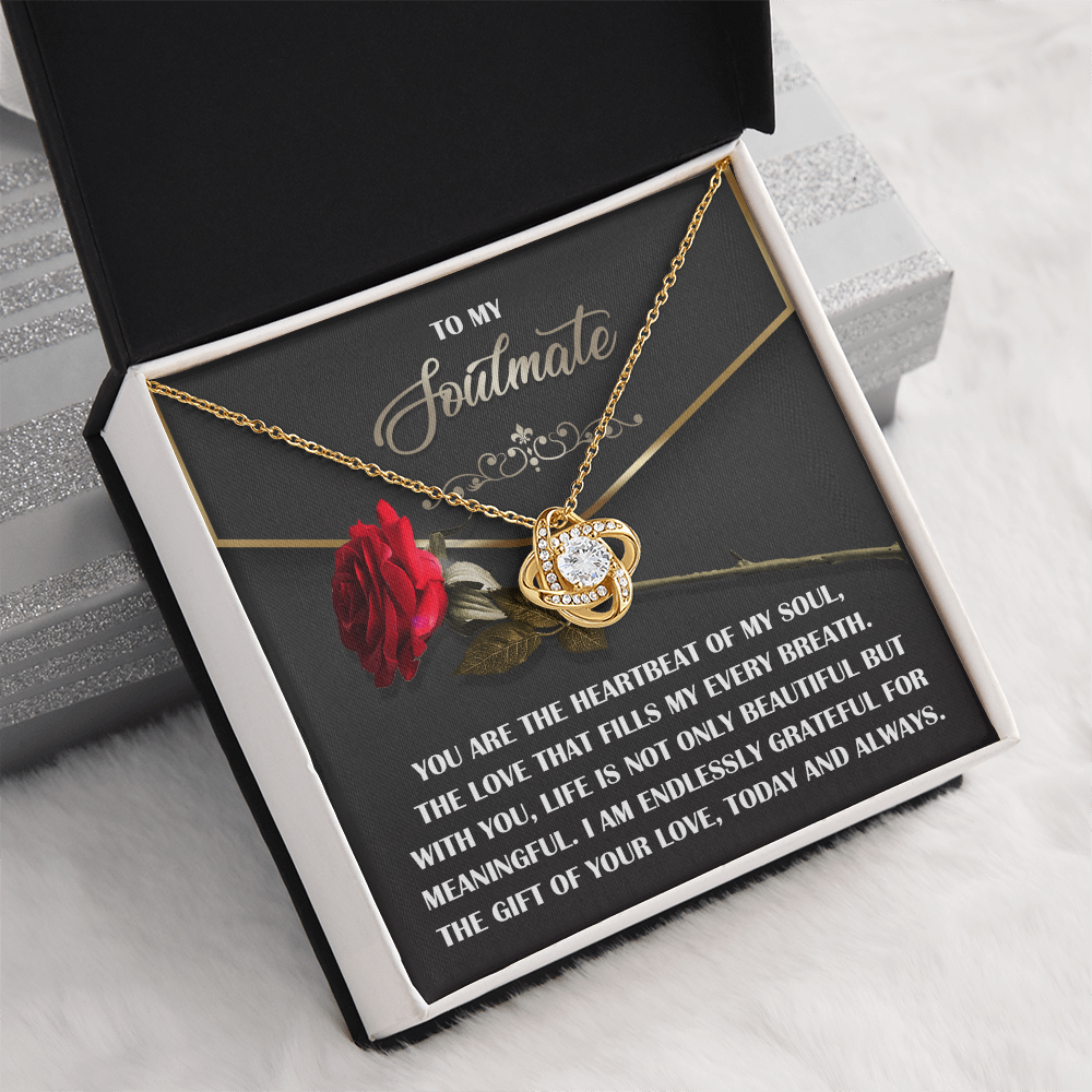 To My Soulmate Necklace, Valentine Gift For Wife, Great Valentine Gifts For Her, Valentine's Gift For Wife, Best Valentine Gift For Wife