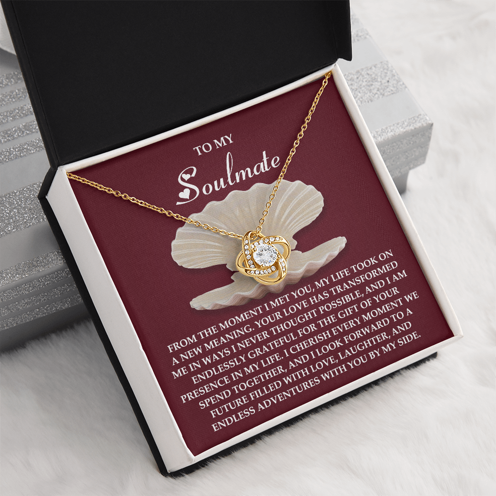To My Soulmate Necklace, Necklace For Valentine's Day, Valentine Gifts For My Wife, Women's Valentine's Day Gifts, Valentine Gifts For Her