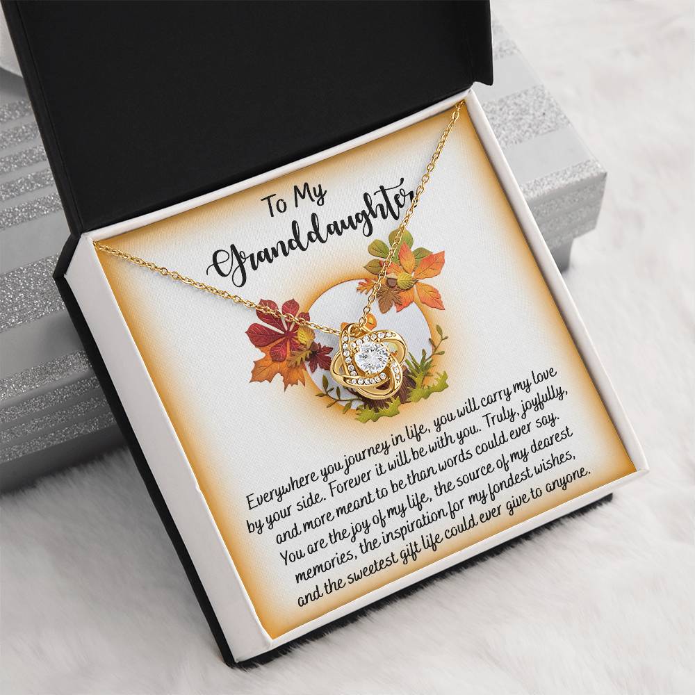 To My Granddaughter Necklace, Grandmother Granddaughter Gifts, Granddaughter Necklace From Grandparents, Christmas Gifts For Granddaughter