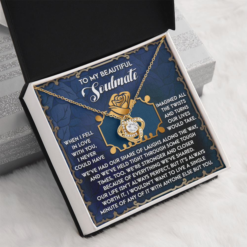 To My Beautiful Soulmate Necklace, Valentine's Gift For Women, Valentine's Gifts For Women, Valentine Gift Ideas For Her, Valentine's Day Gifts