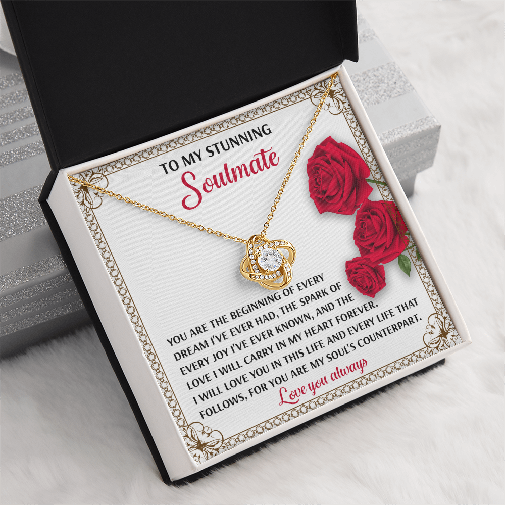 To My Stunning Soulmate Necklace, Best Valentine Gifts For Wife, Naughty Valentine's Gifts For Wife, Valentine Gifts For My Wife, Valentine For Wife
