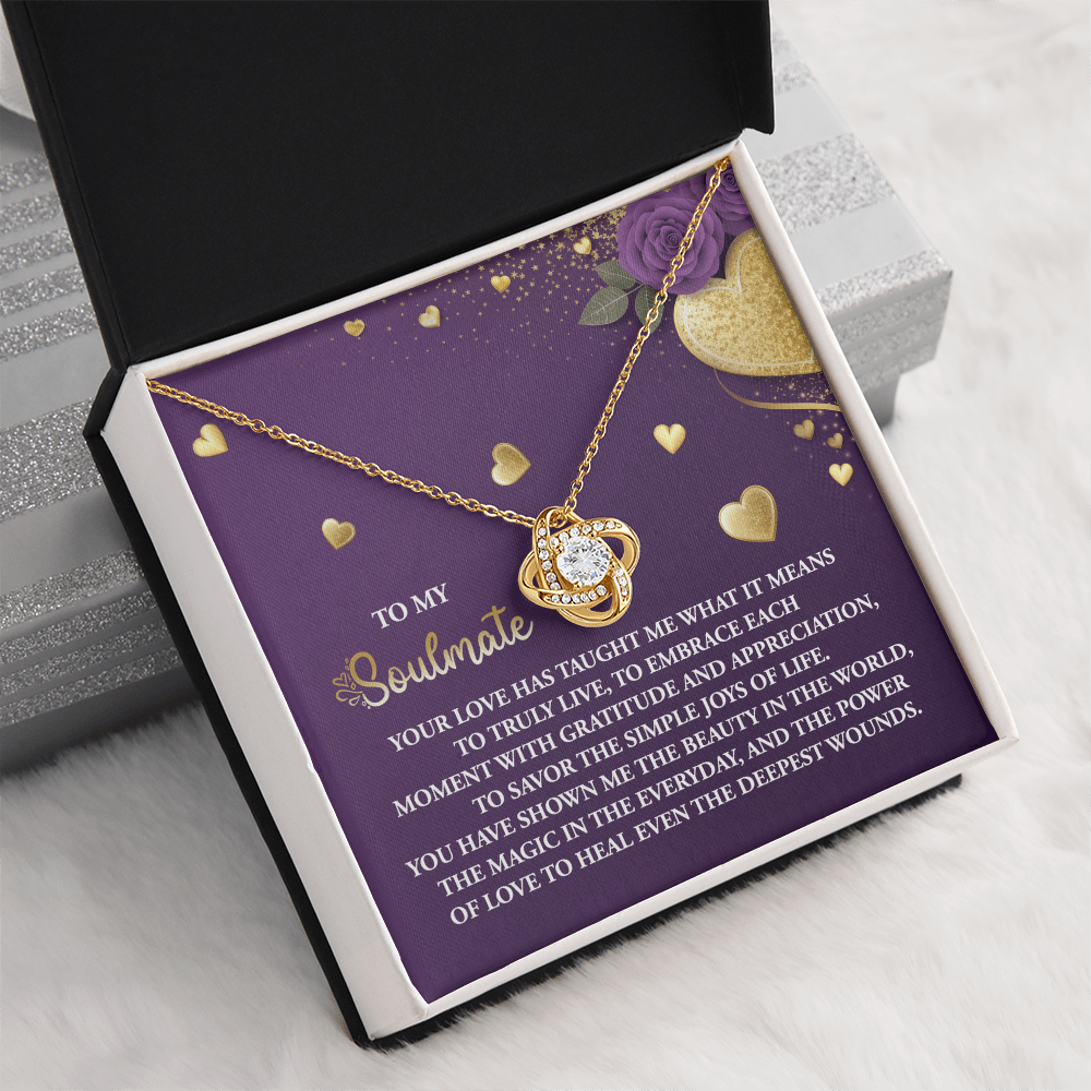To My Soulmate Necklace, Valentine Gifts For Women, Valentine Jewelry For Women, Romantic Valentine's Day Gift, Valentine For Her Gift