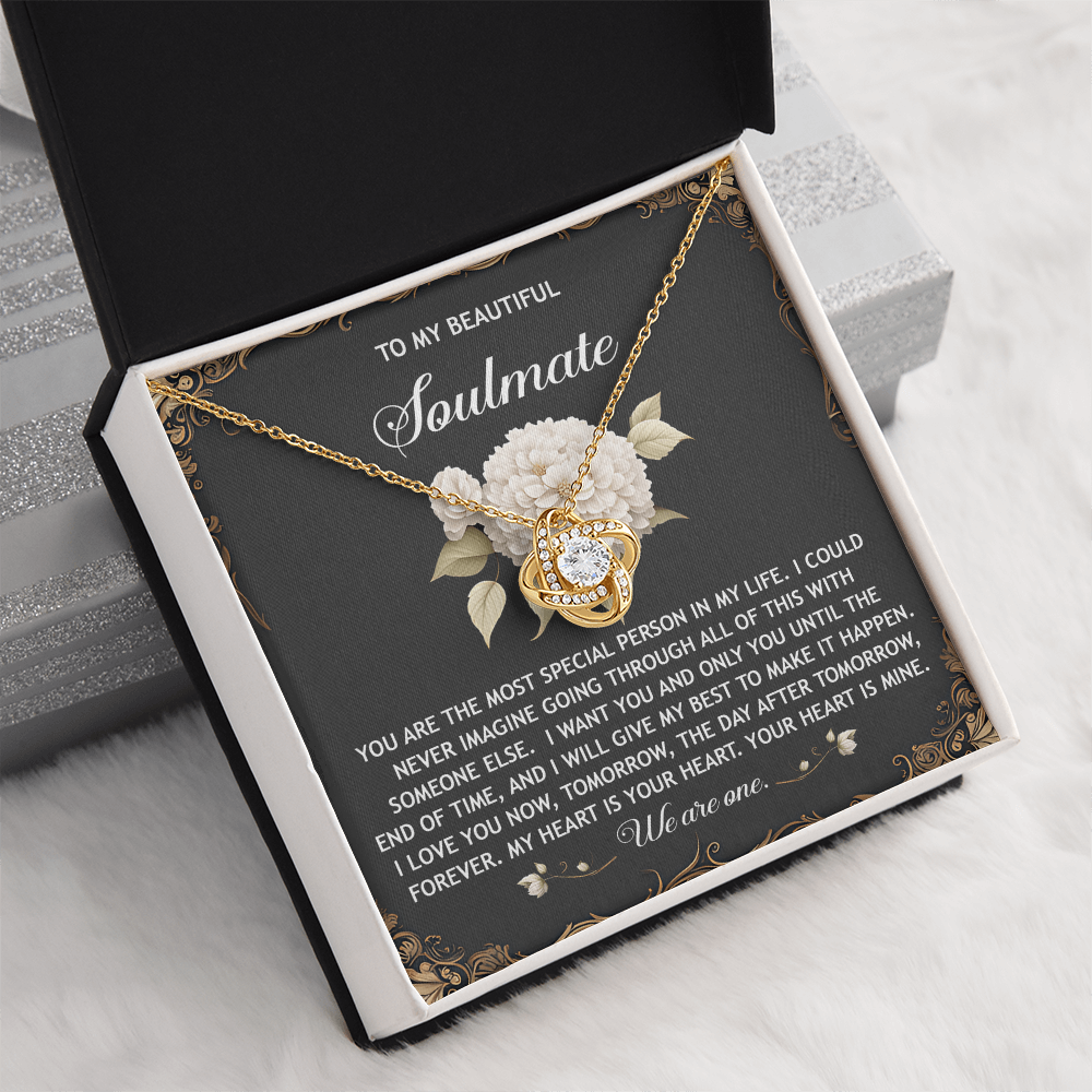 To My Beautiful Soulmate Necklace, San Valentine Gift For Her, Valentine Gifts For Women, Best Valentine Gifts For Her, Valentine's Day For Her