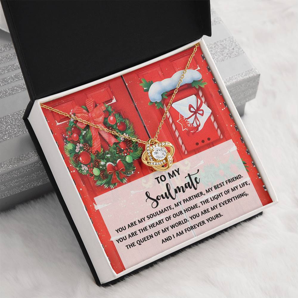 To My Soulmate Necklace, Christmas Gifts For My Wife, Funny Christmas Gift For Wife, Soulmate Gifts For Her, Christmas For Wife